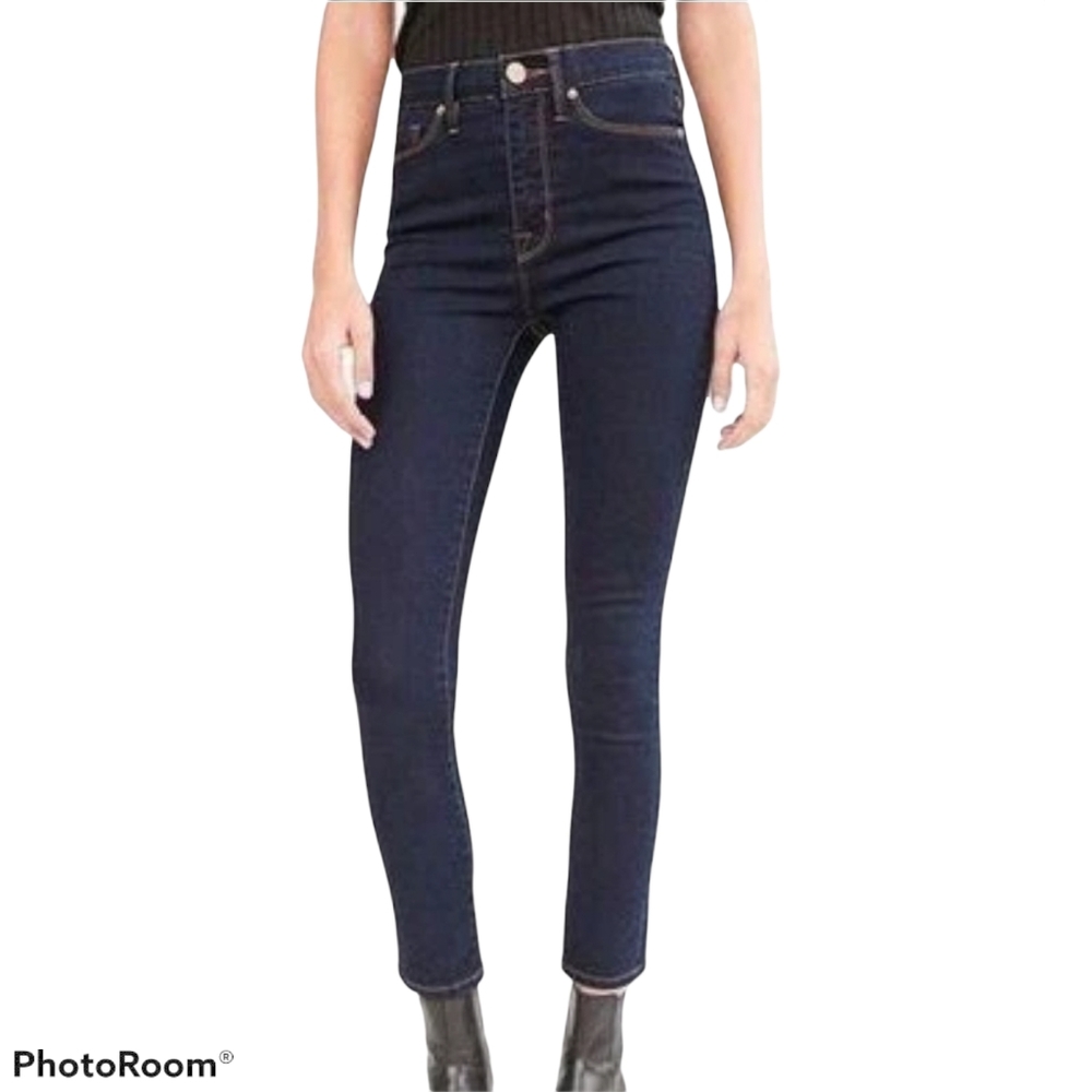 BDG High Rise Dark Wash Twig Ankle Jeans